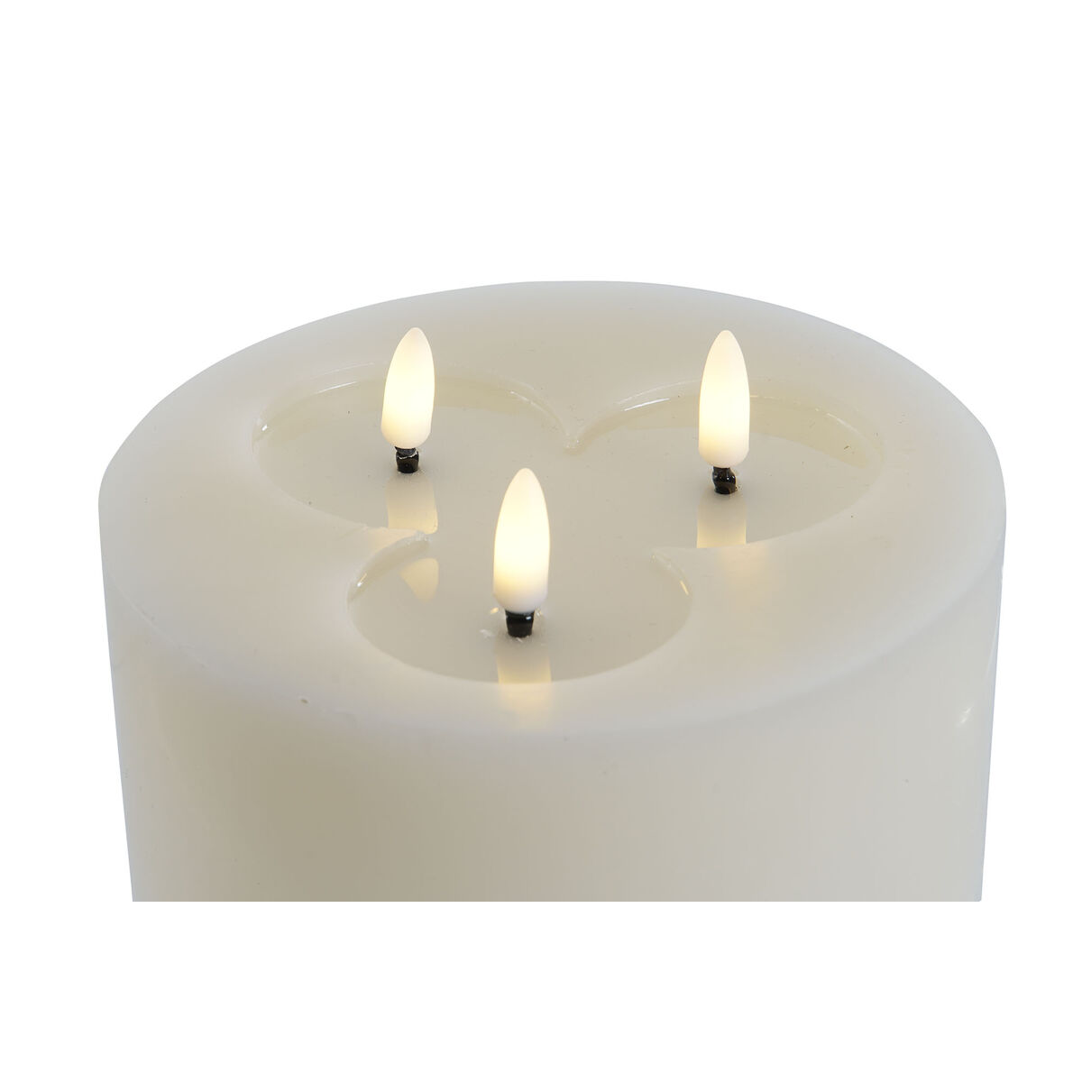 Candela LED Home ESPRIT Beige 15 x 15 x 7 cm (AA) - Image 3