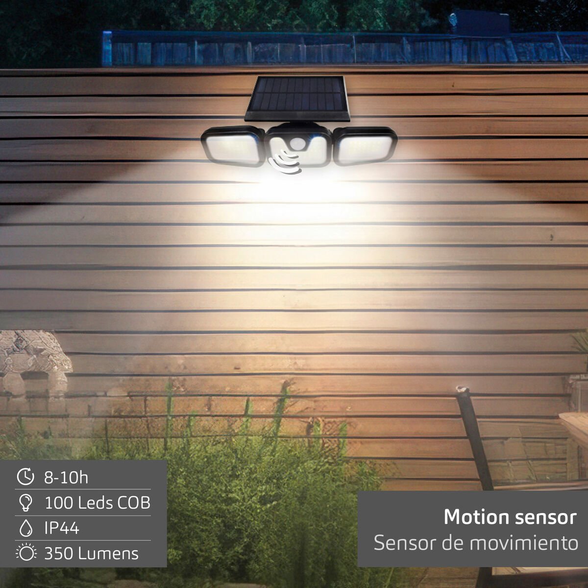 Faretto Solare Aktive 28 x 9 x 12 cm (4 Unità) - Image 4