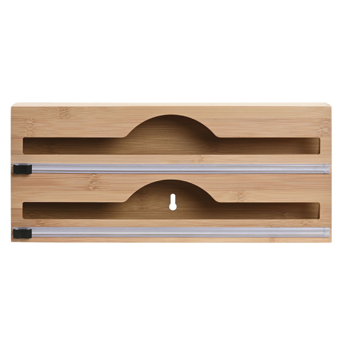 Portarotolo di Carta da Cucina Home ESPRIT Naturale Bambù 33,5 x 7 x 14,5 cm