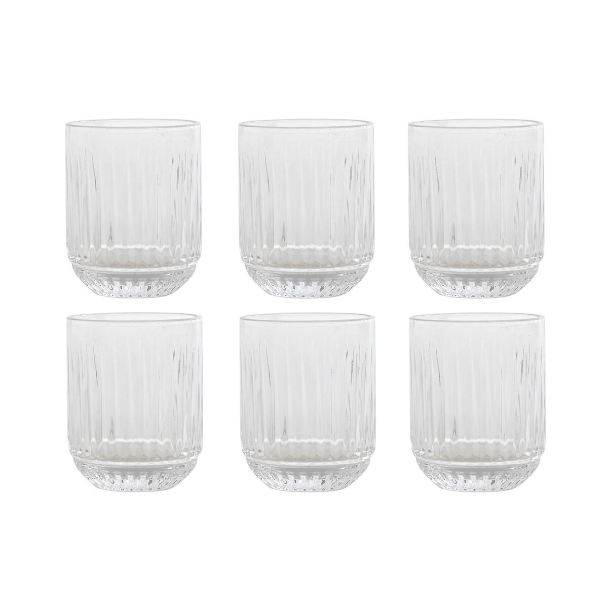 Set di Bicchieri Home ESPRIT Trasparente Cristallo 275 ml (6 Unità)