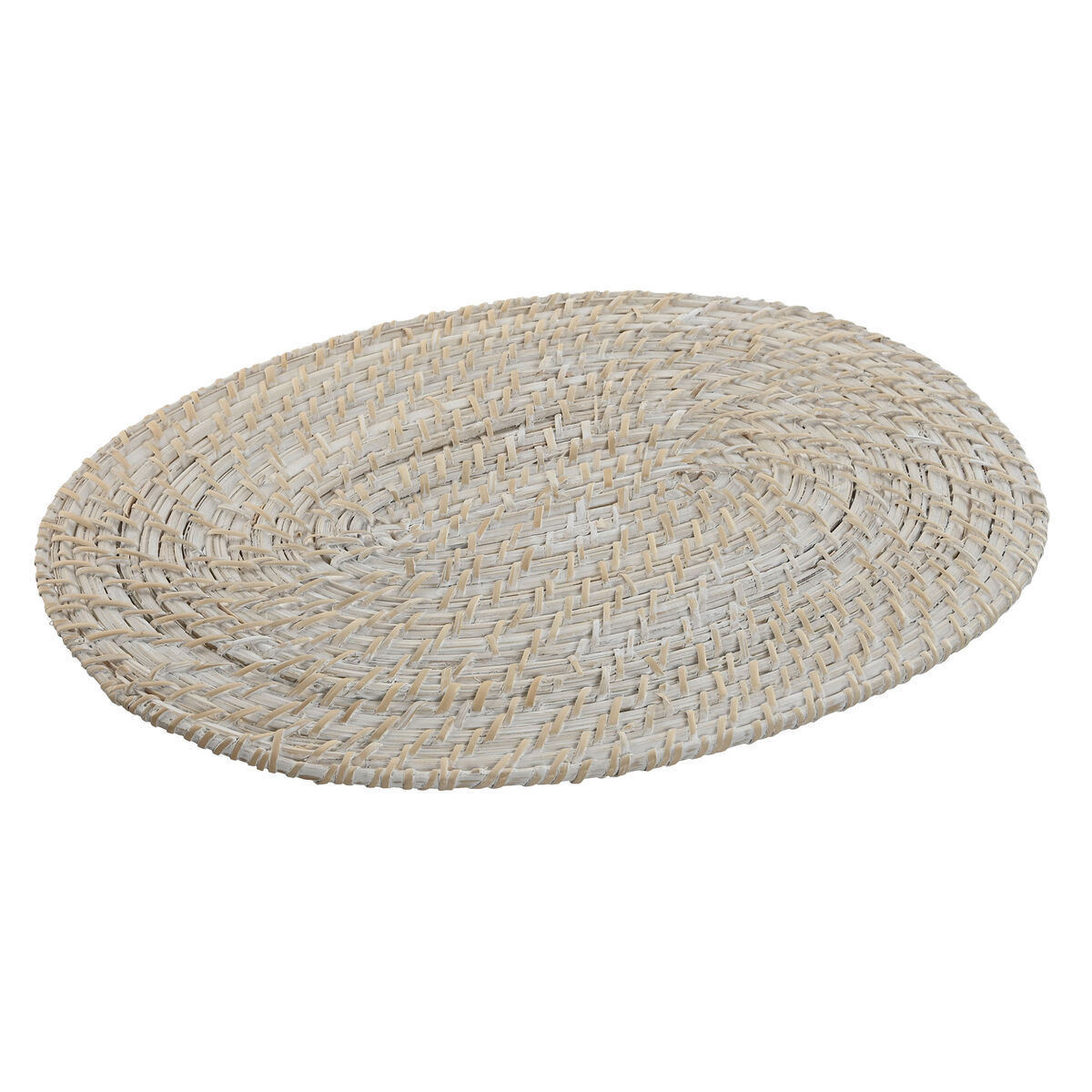 Tovaglietta Singola Home ESPRIT Bianco Naturale Bambù Rattan 40 x 30 x 1 cm - Image 3