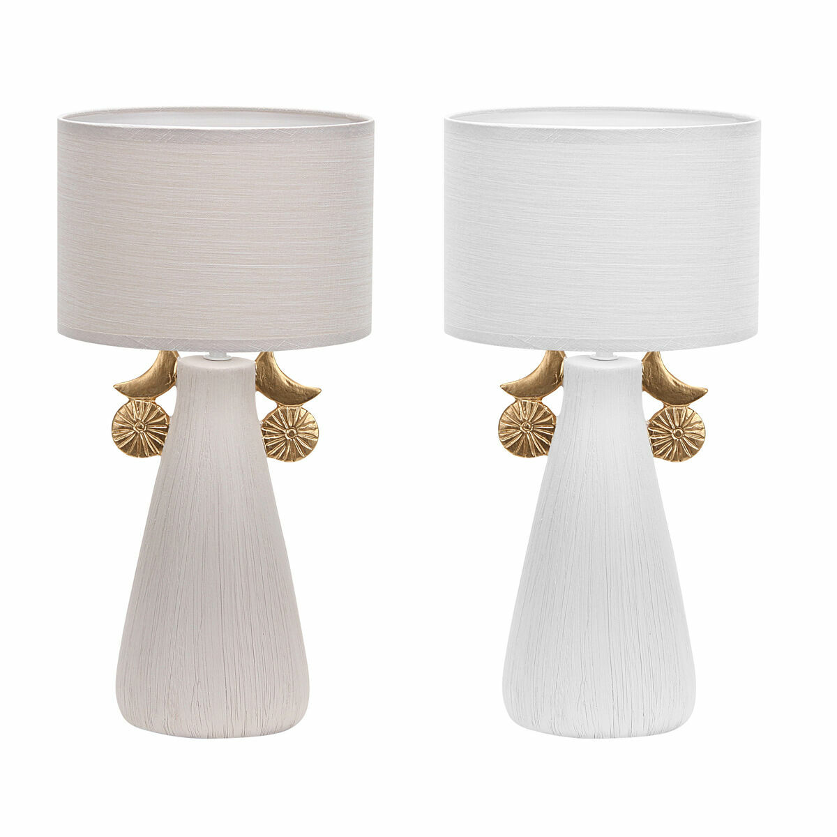 Lampada da tavolo DKD Home Decor Ceramica Poliestere (22 x 22 x 44 cm) (2 Unità)