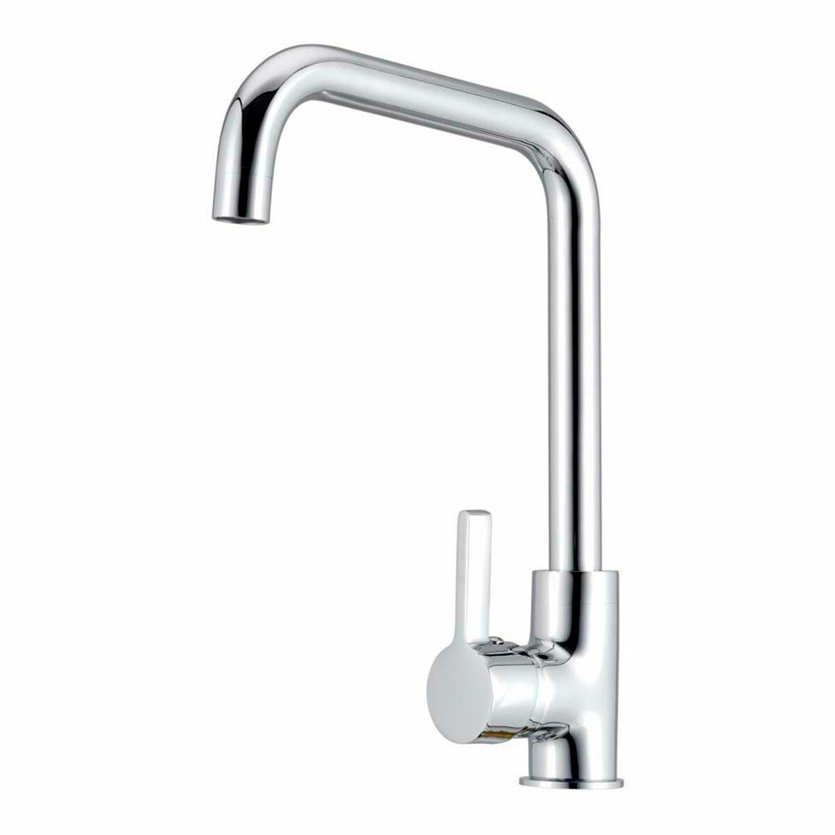 Rubinetto Monocomando Verhal Argentato Ottone Forma a C