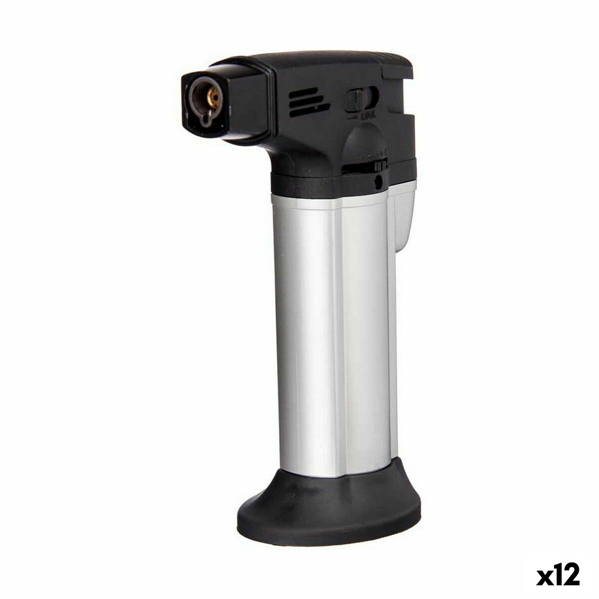 Cannello da Cucina Kinvara Nero Argentato Argento 7,2 x 11 x 4 cm (12 Unità)