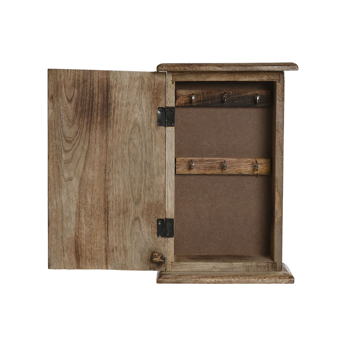 Armadietto portachiavi Home ESPRIT Azzurro Bianco Naturale 18 x 7,5 x 28 cm - Image 3