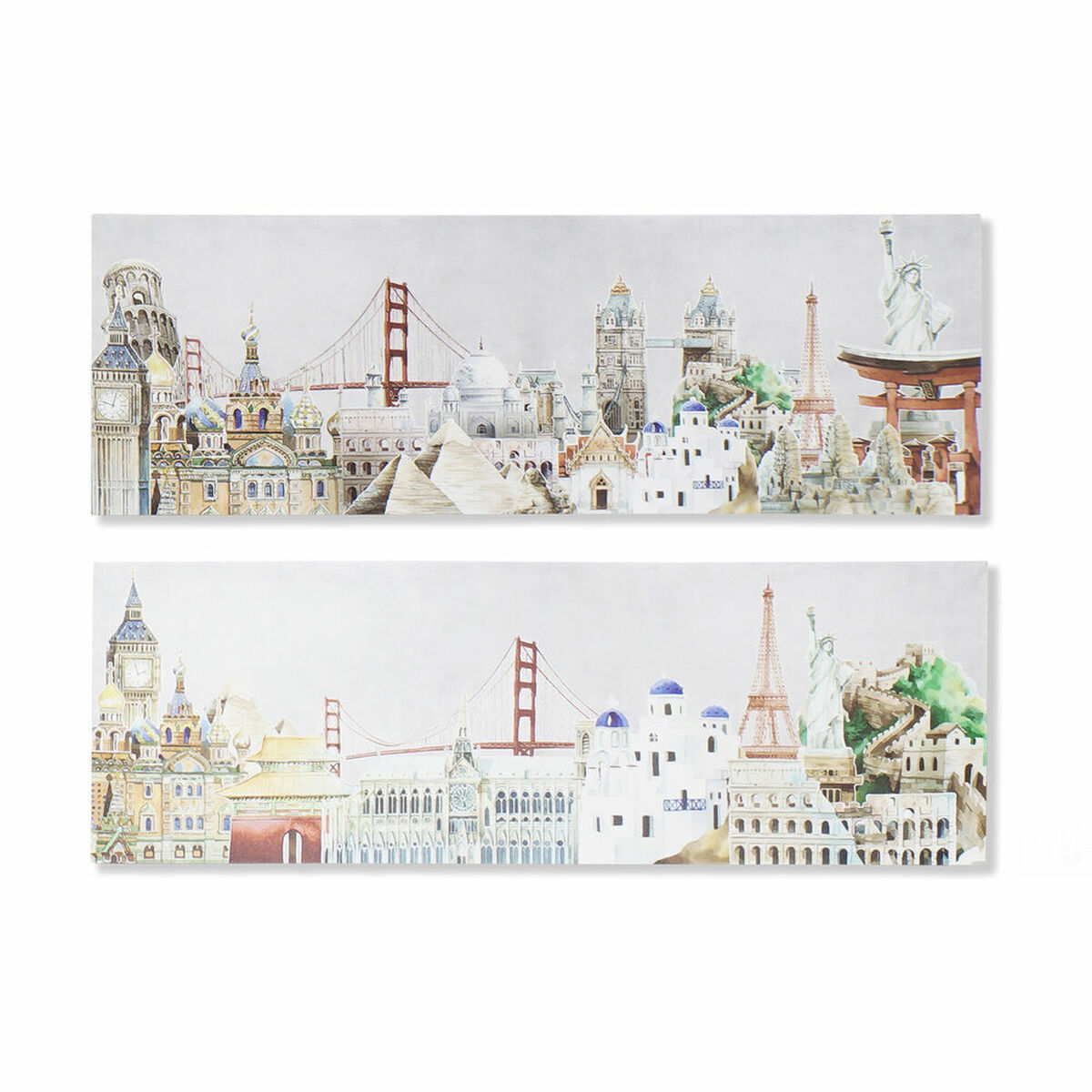 Tela DKD Home Decor Tela Legno MDF 90 x 2 x 30 cm