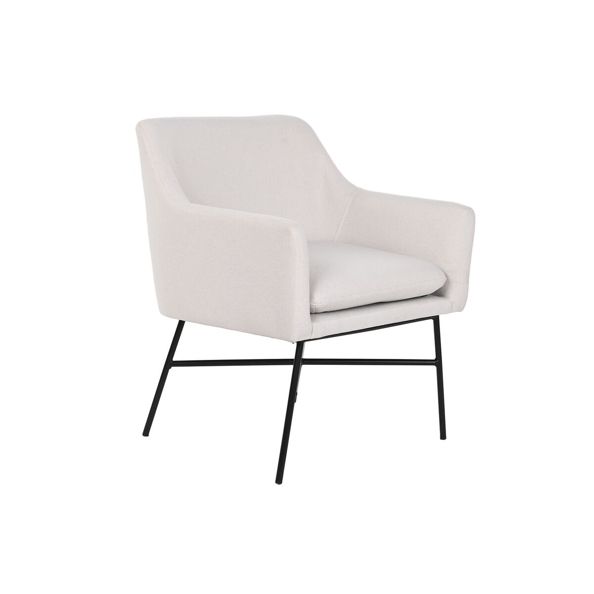 Poltrona DKD Home Decor Beige Metallo 66 x 62 x 75 cm