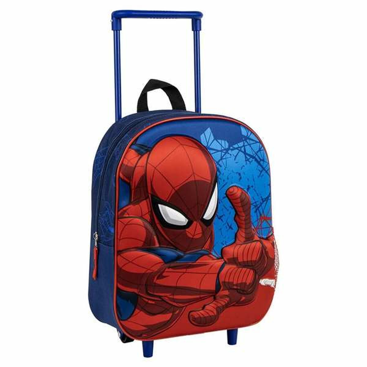 Trolley per la Scuola 3D Spider-Man Azzurro 25,0 x 31,0 x 10,0 cm