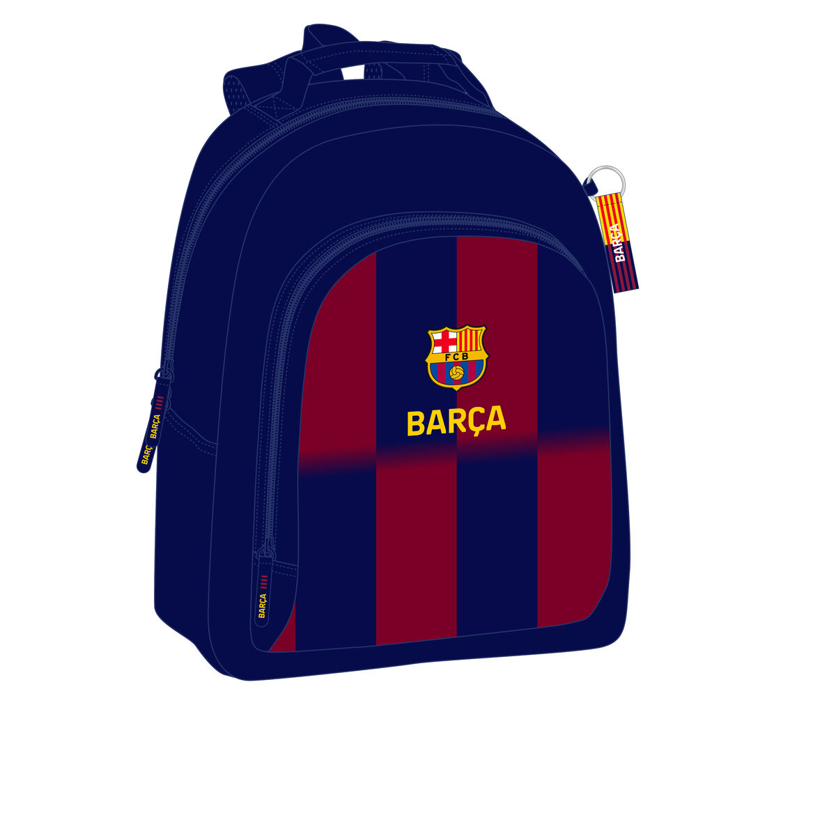 Zaino Scuola F.C. Barcelona Azzurro Rosso Granato 32 x 42 x 15 cm