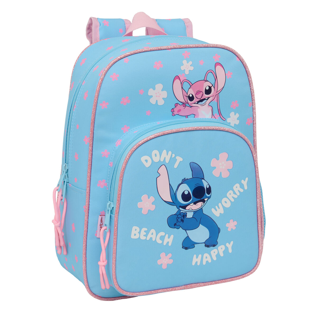 Zaino Scuola Lilo & Stitch Happy Blu cielo 26 x 34 x 11 cm