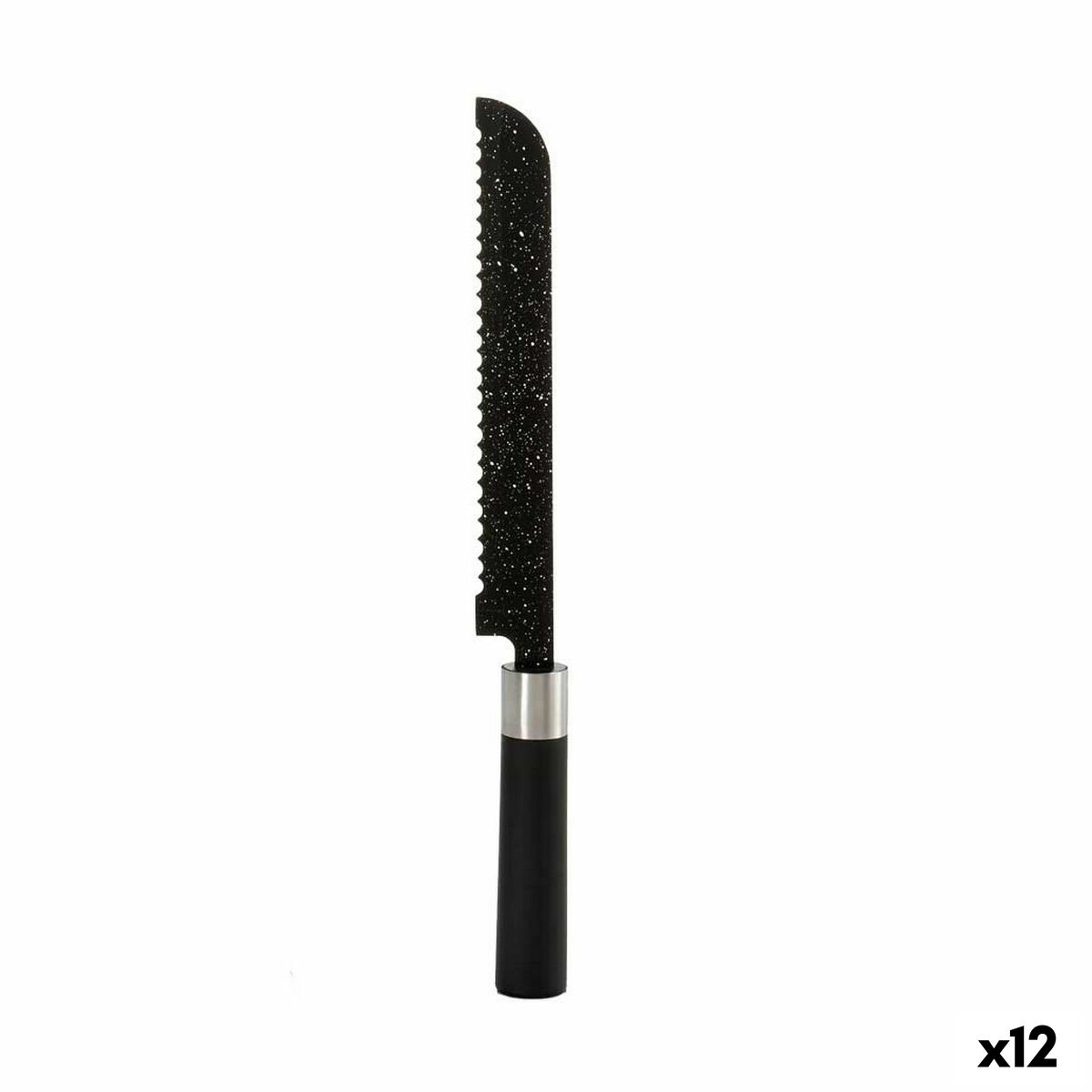 Coltello Seghettato Kinvara Acciaio inossidabile polipropilene 3,5 x 2 x 33 cm 33 x 2 x 3,5 cm Marmo (12 Unità)