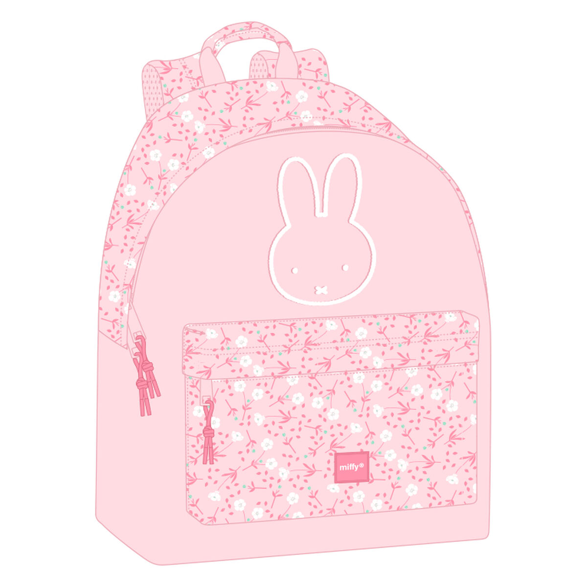 Zaino Scuola Miffy miffy 31 x 41 x 16 cm