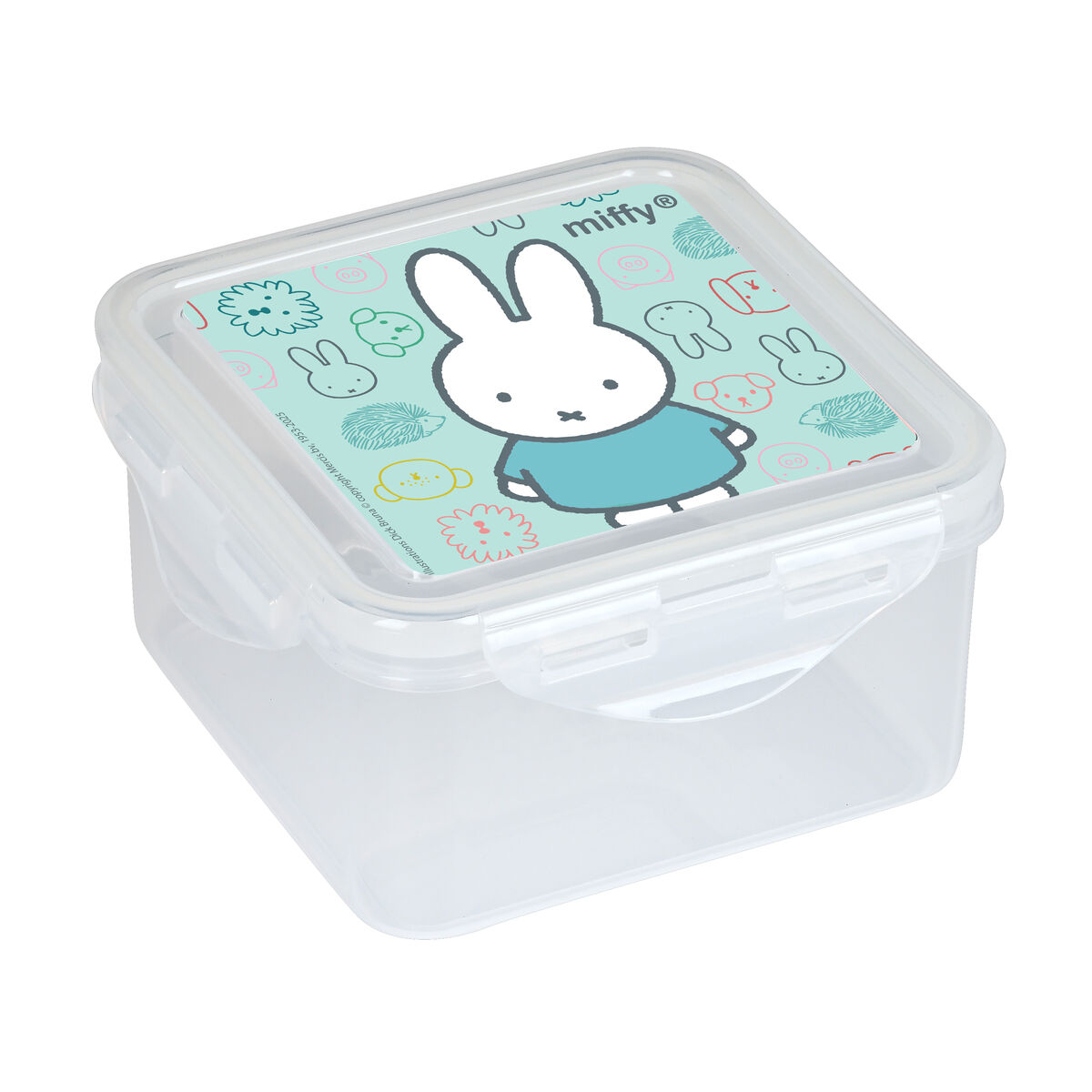 Porta pranzo Miffy Friends Azzurro Poliestere 13 x 7.5 x 13 cm