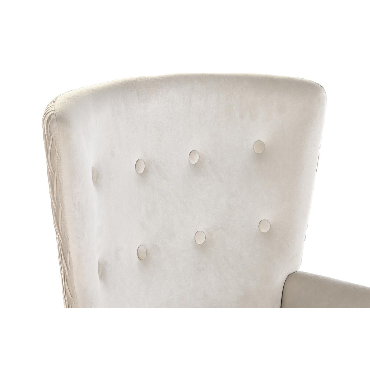 Poltrona DKD Home Decor Beige Naturale Poliestere Legno 67 x 70 x 95 cm - Image 3