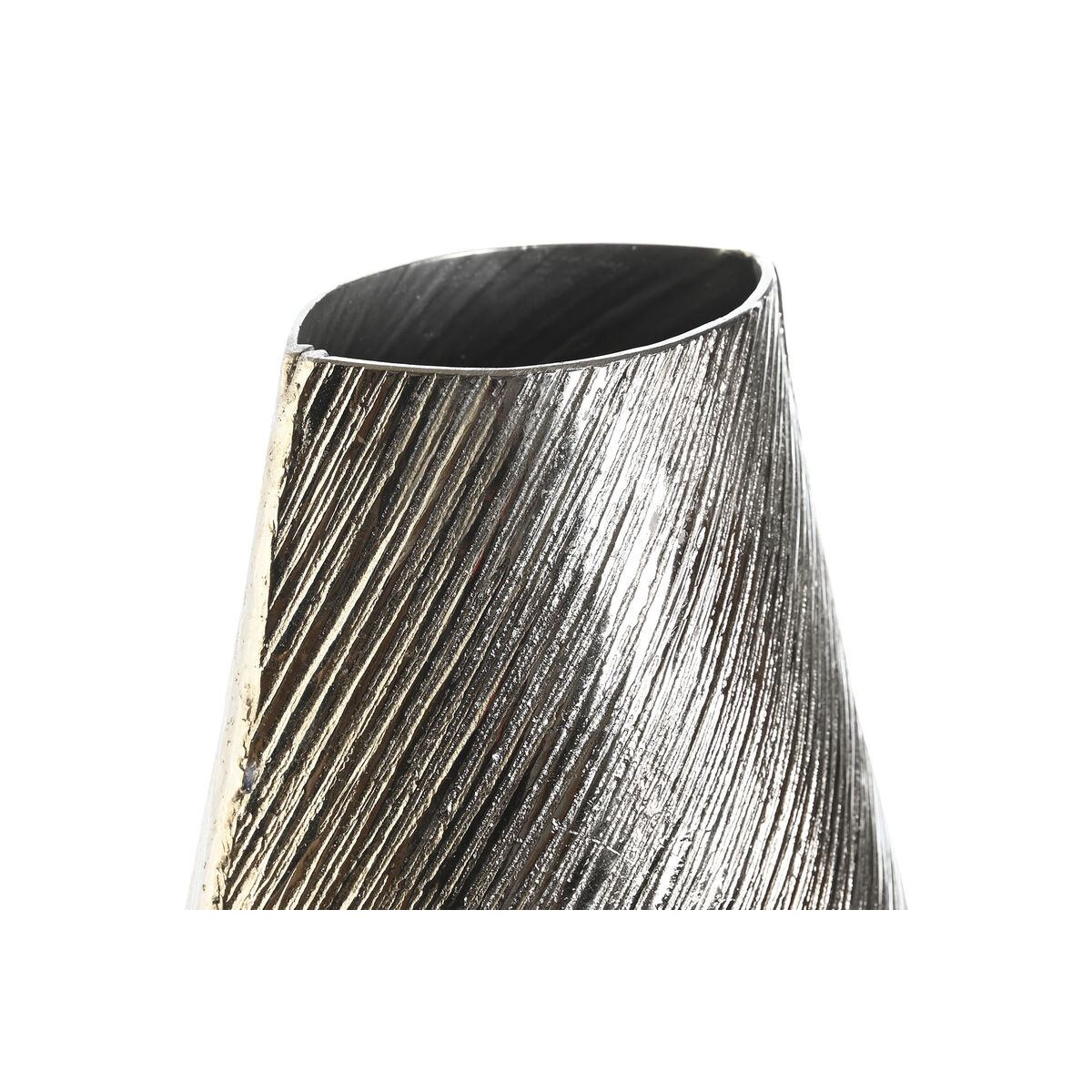 Vaso DKD Home Decor Dorato Argentato Alluminio Moderno 22 x 13 x 40,5 cm (2 Unità)