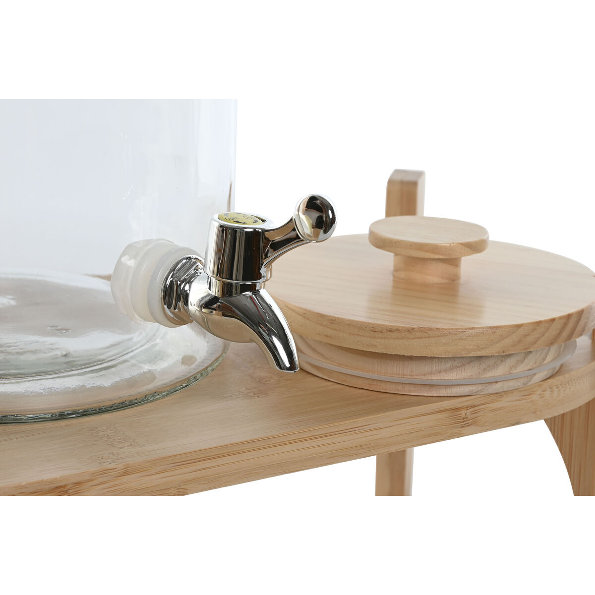 Dispenser di bevande Home ESPRIT Silicone Bambù Cristallo Plastica 5,5 L 37 x 25 x 46 cm - Image 3