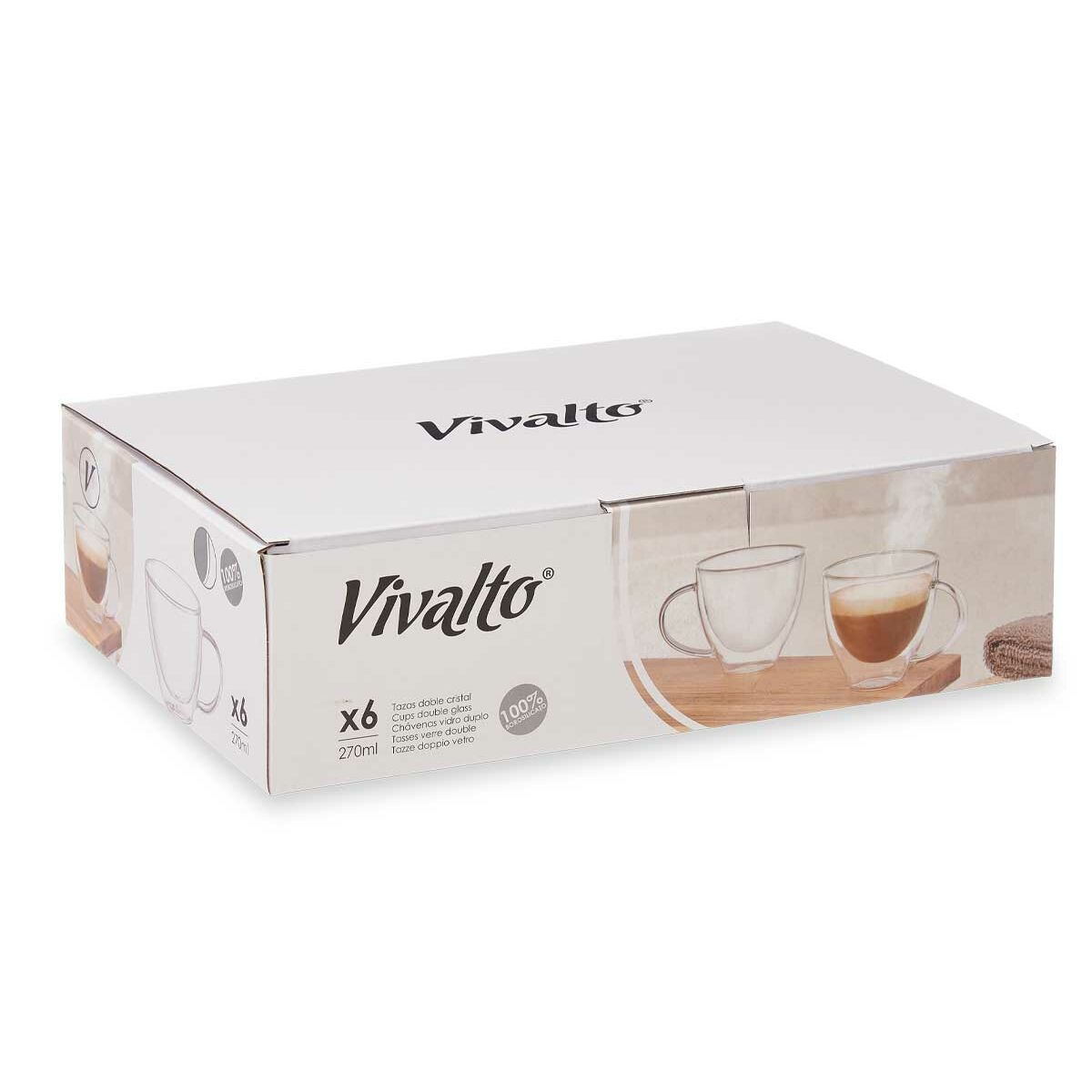 Tazza Vivalto Trasparente 270 ml (6 Unità) - Image 4
