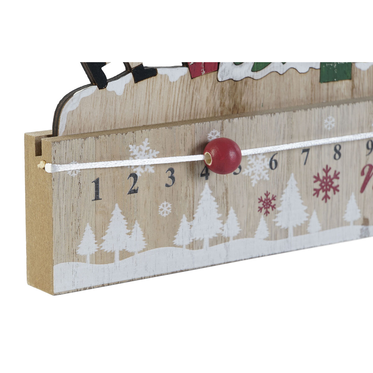 Calendario dell'Avvento DKD Home Decor Legno MDF 45 x 1 x 19 cm 45 x 2 x 19 cm (2 Unità) - Image 3