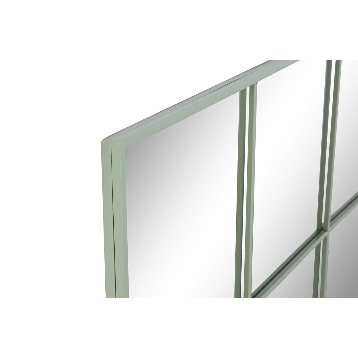 Specchio da parete Home ESPRIT Verde Finestra Scandi 122 x 2 x 122 cm