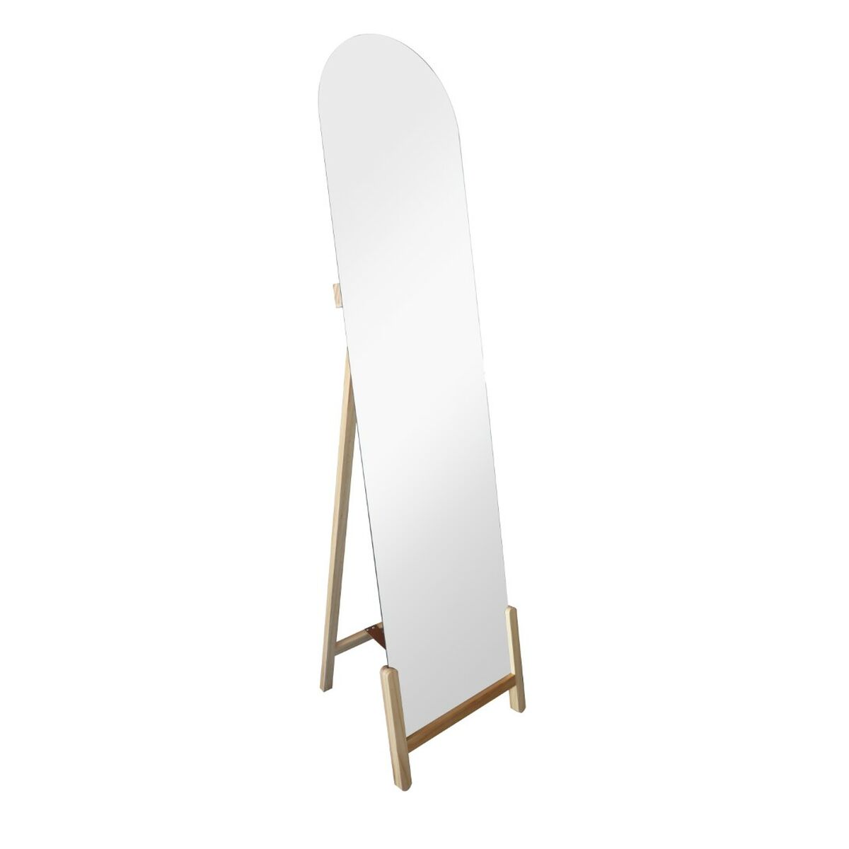 Specchio spogliatoio Home ESPRIT Naturale Cristallo Pino 40 x 10 x 160 cm