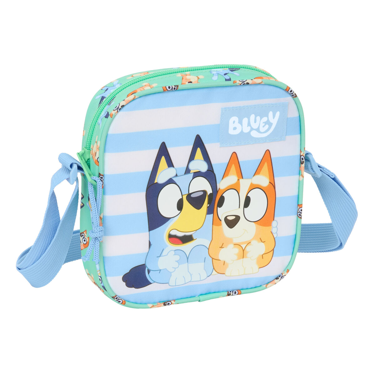 Borsa a Tracolla Bluey Sisters Verde 16 x 18 x 4 cm