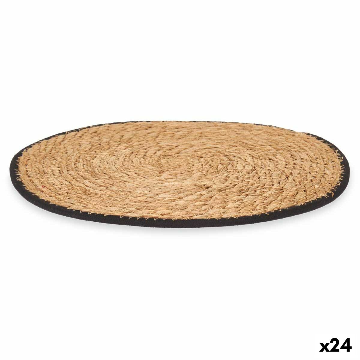 Sottopentola Kinvara Nero Cotone Alghe marine 35 x 0,6 x 35 cm (24 Unità)