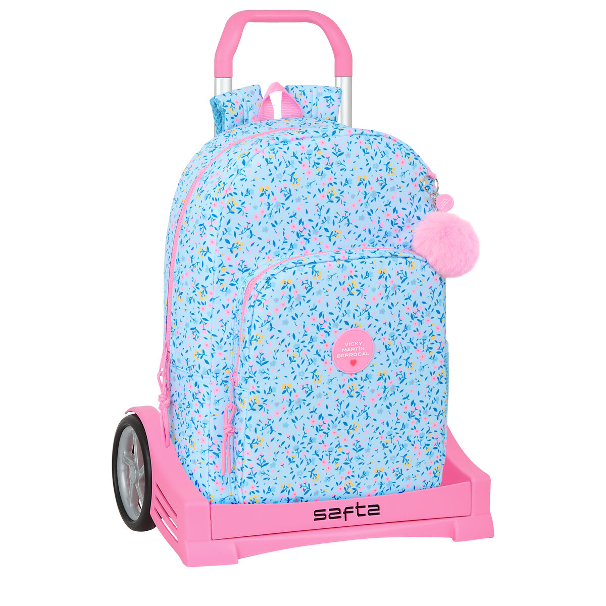 Trolley per la Scuola Vicky Martín Berrocal Paraíso Azzurro Rosa 30 x 46 x 14 cm