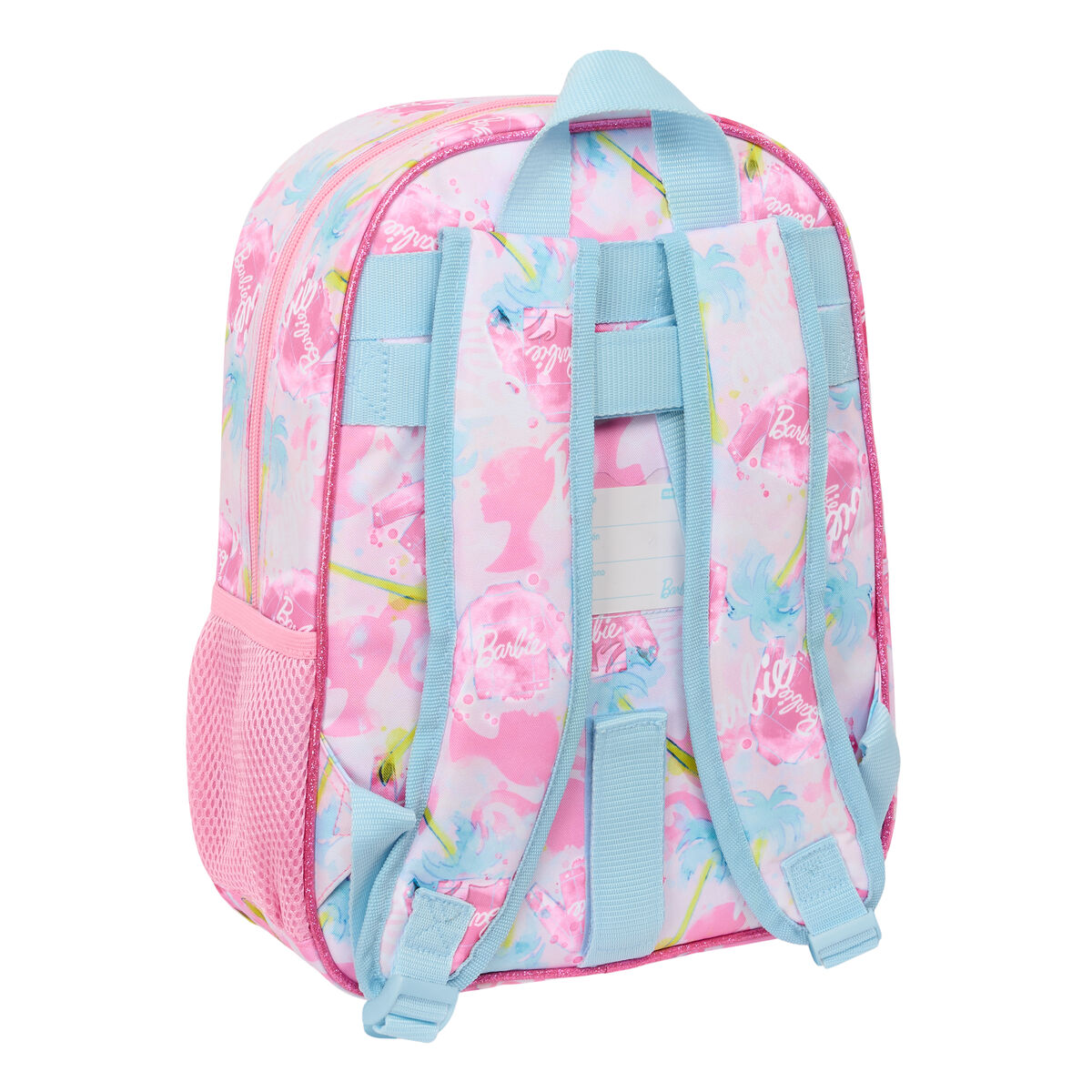 Zaino Scuola Barbie Painterly Rosa Blu cielo 26 x 34 x 11 cm - Image 3