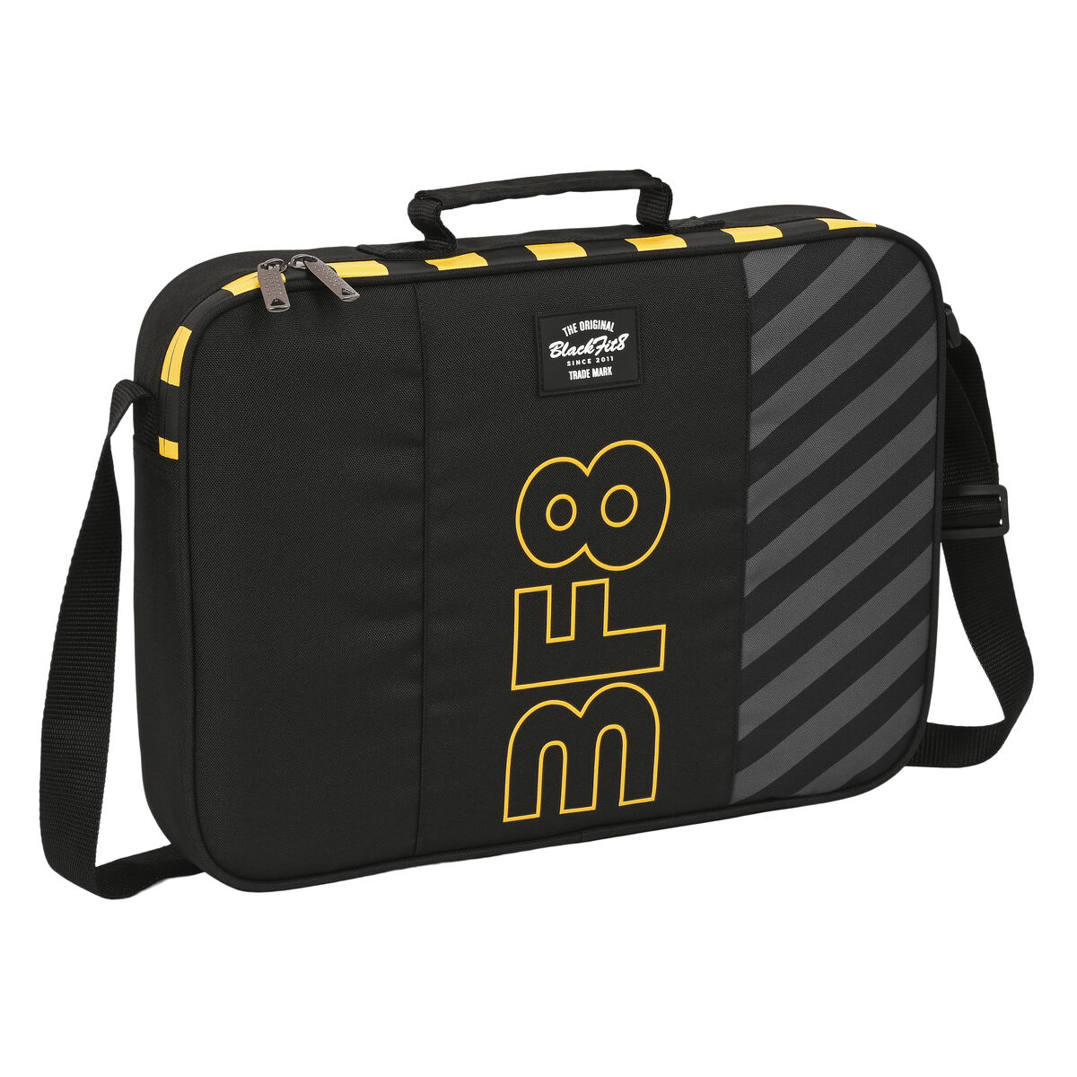 Borsa per la scuola BlackFit8 Zone Nero 38 x 28 x 6 cm