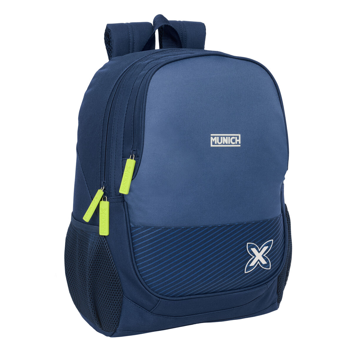 Zaino Scuola Munich Blue indigo Azzurro 32 x 44 x 16 cm