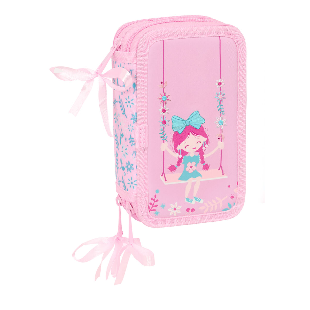 Astuccio per la Scuola con Accessori Glow Lab Swing Multicolore 12,5 x 19,5 x 5,5 cm 37 Pezzi