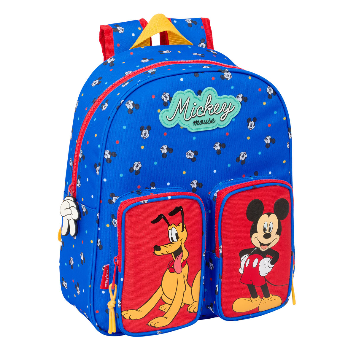 Zaino Scuola Mickey Mouse Clubhouse Good day Azzurro 28 x 34 x 10 cm