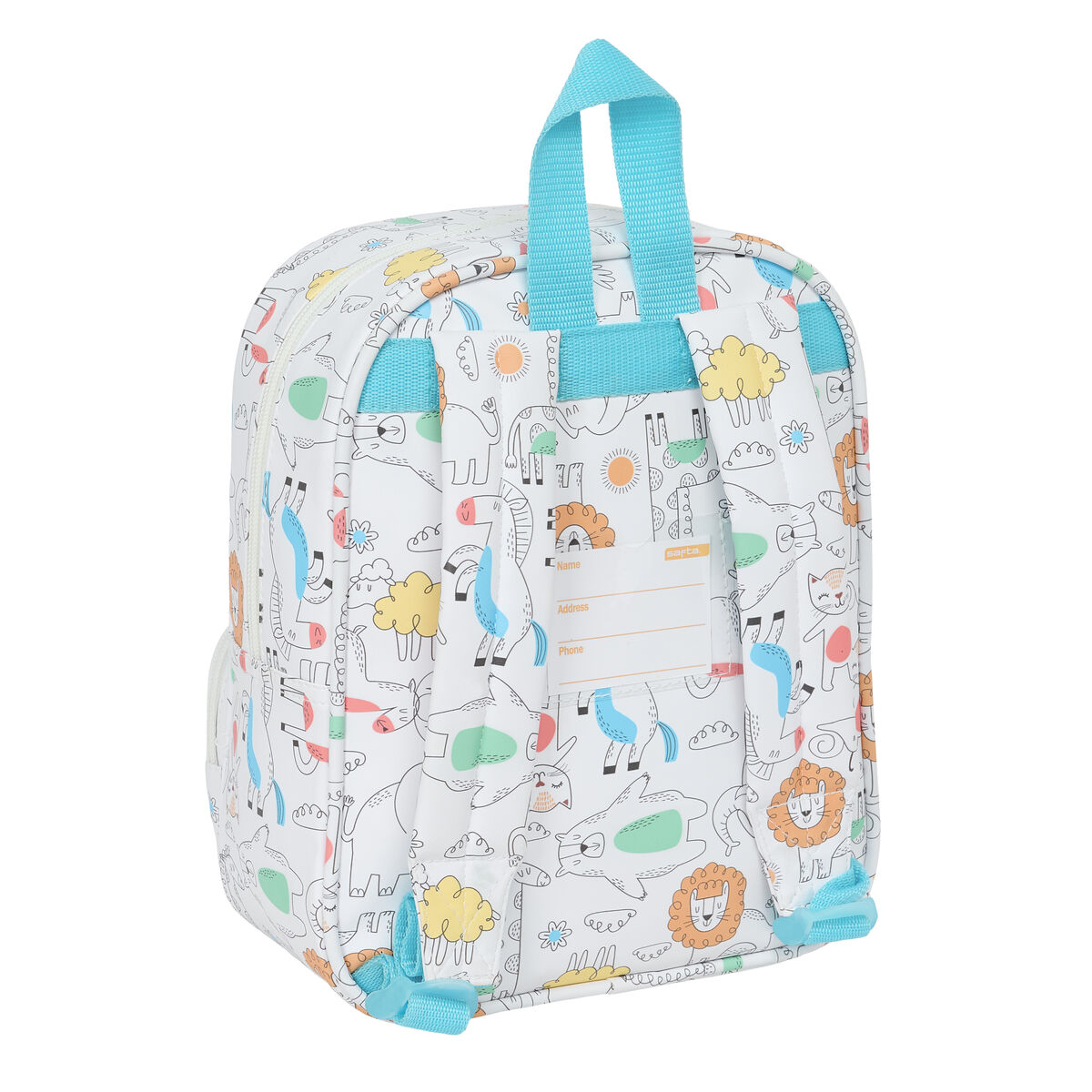 Zaino Scuola Safta Zoo Beige 22 x 27 x 10 cm - Image 3