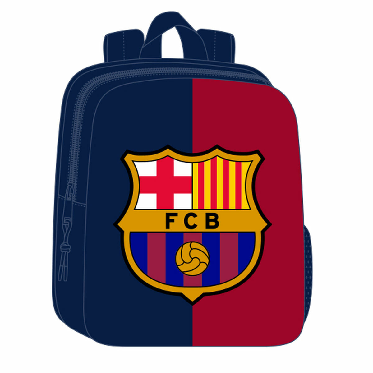 Zaino per Bambini F.C. Barcelona Azzurro Rosso Granato 22 x 27 x 10 cm 3D