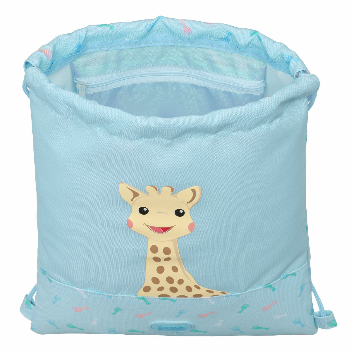 Zainetto con Cordini Sophie la Girafe Azzurro 26 x 34 x 1 cm