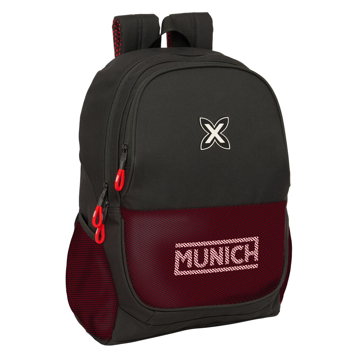 Zaino Scuola Munich Vulcan Nero 32 x 44 x 16 cm
