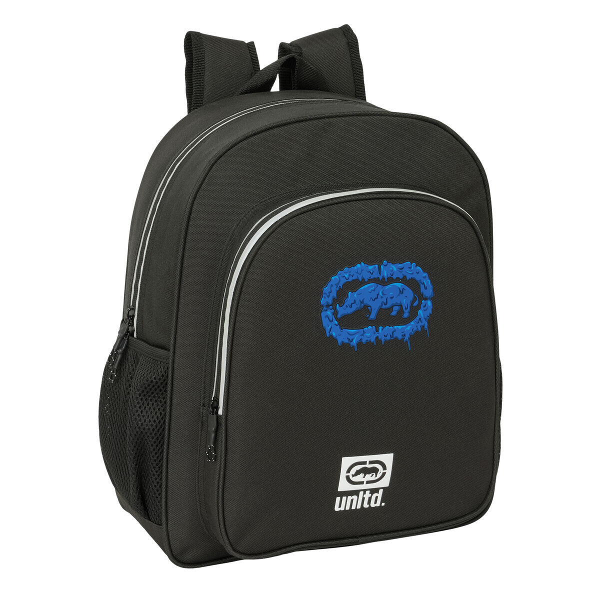 Zaino Scuola Ecko Unltd. Worldwide Nero 32 x 38 x 12 cm