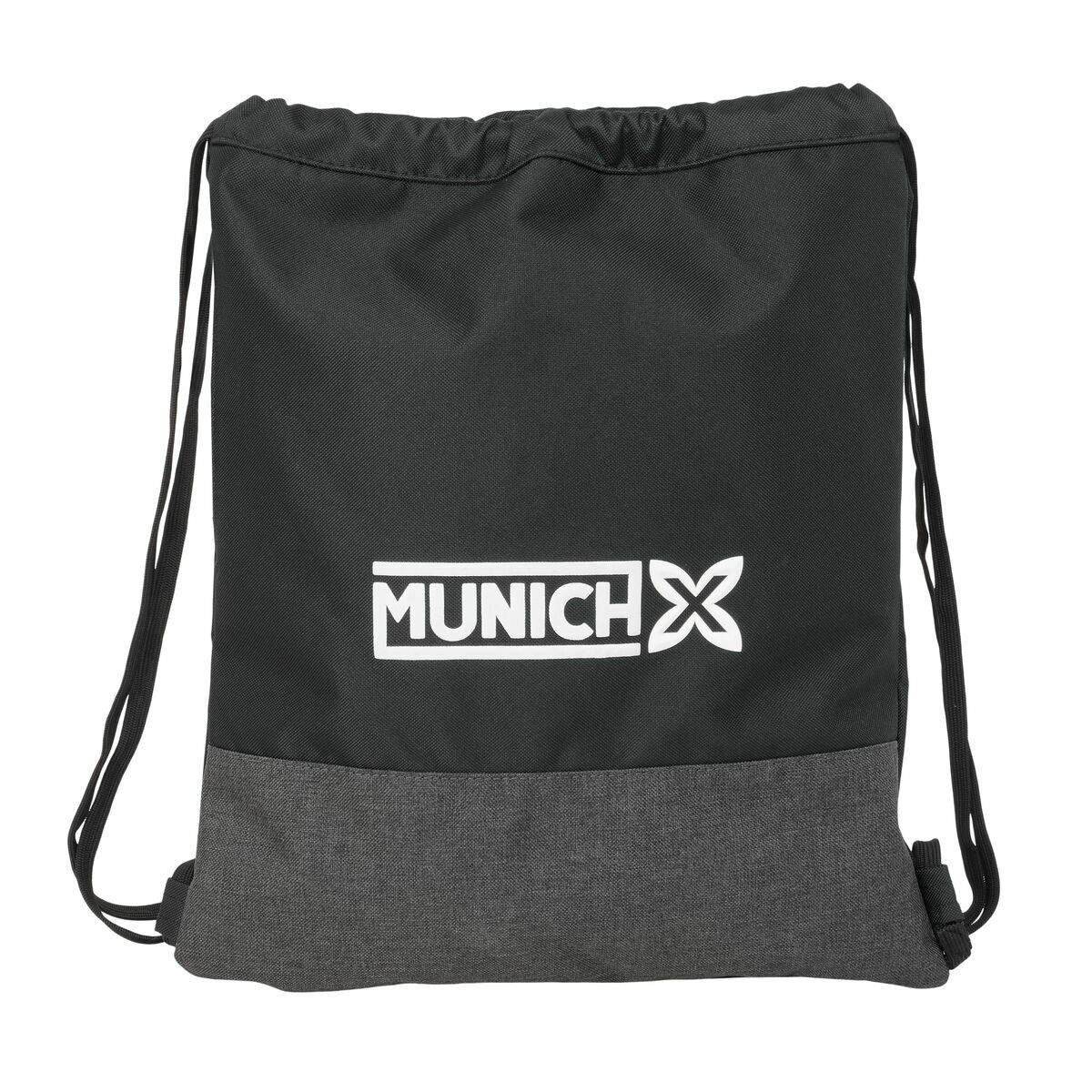 Zainetto con Cordini Munich Topo Nero 35 x 40 x 1 cm