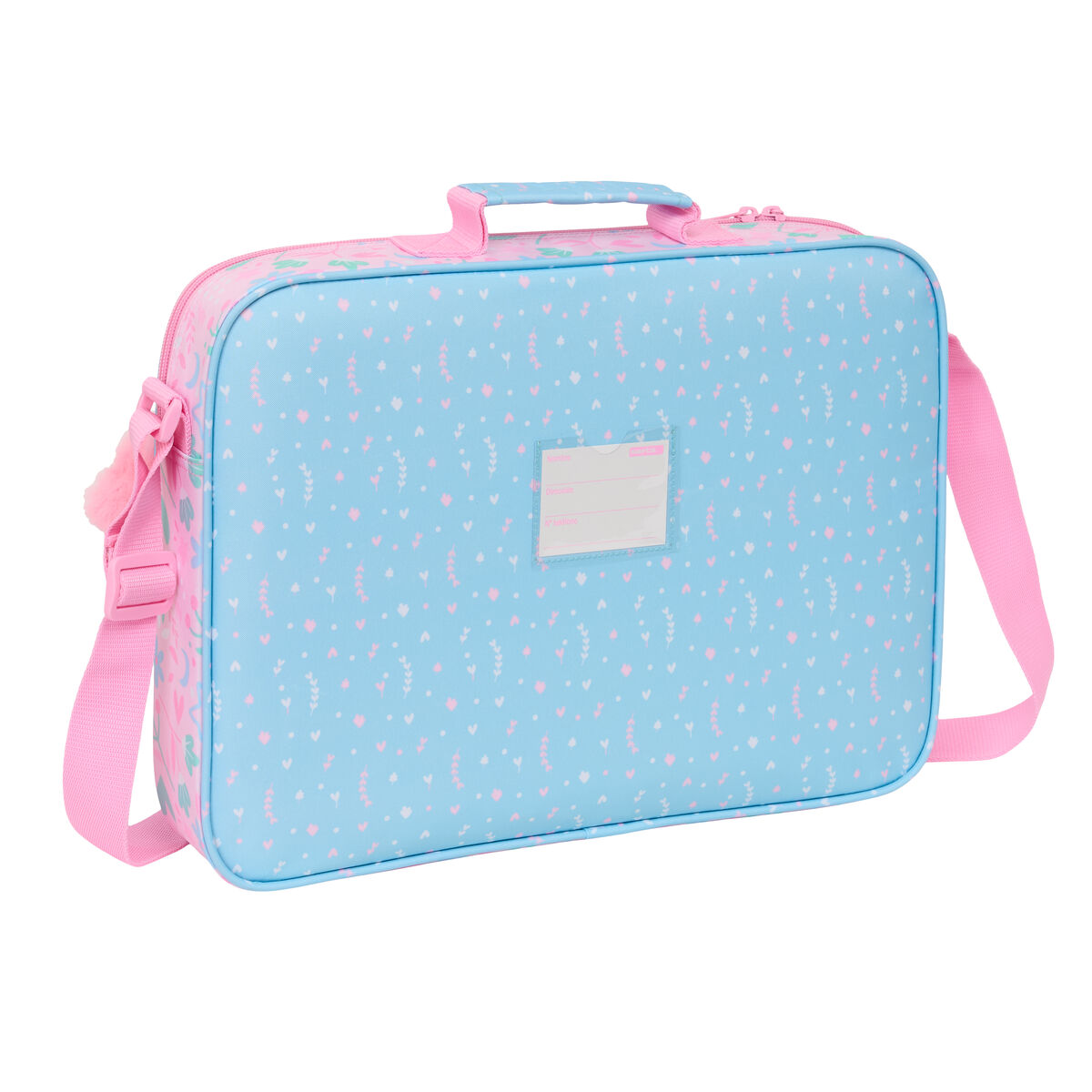 Borsa per la scuola BlackFit8 Smile Rosa Azzurro Chiaro 38 x 28 x 6 cm - Image 3