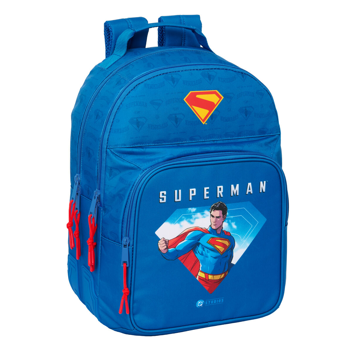 Zaino Scuola Superman Azzurro 32 x 42 x 15 cm