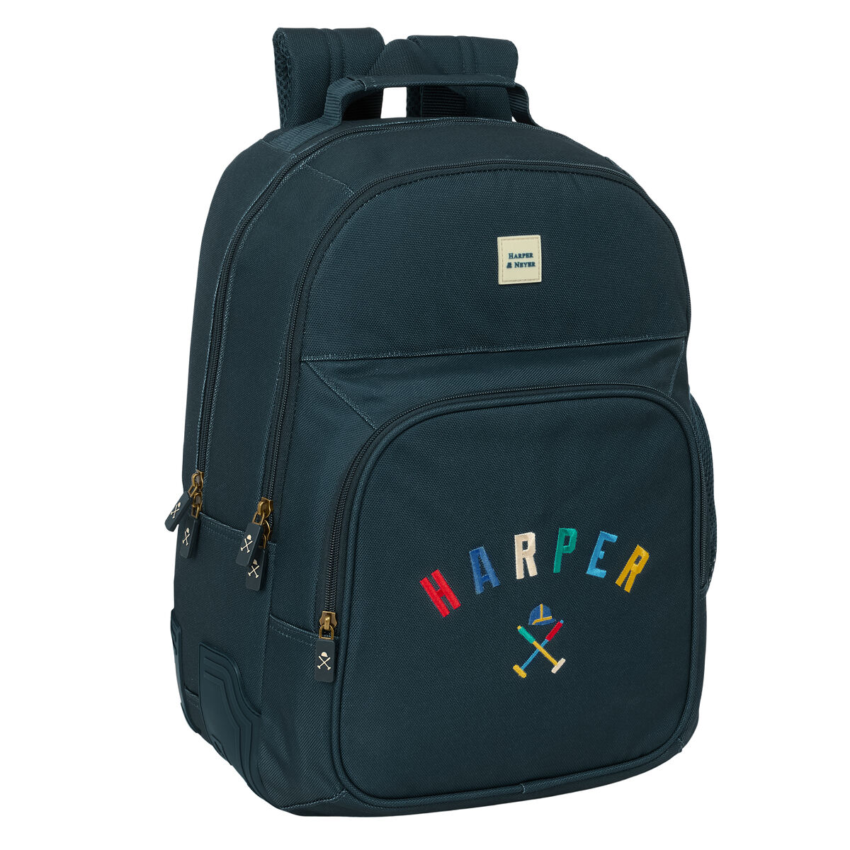 Zaino Scuola Harper & Neyer Blu Marino 32 x 42 x 15 cm