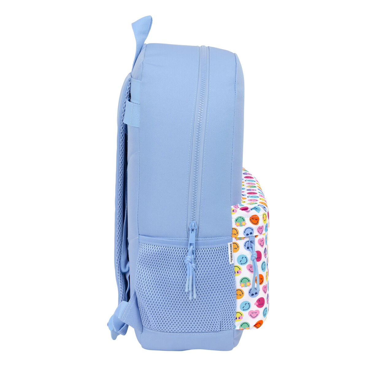 Zaino Scuola Smiley Joyful Azzurro Multicolore 30 x 46 x 14 cm - Image 3