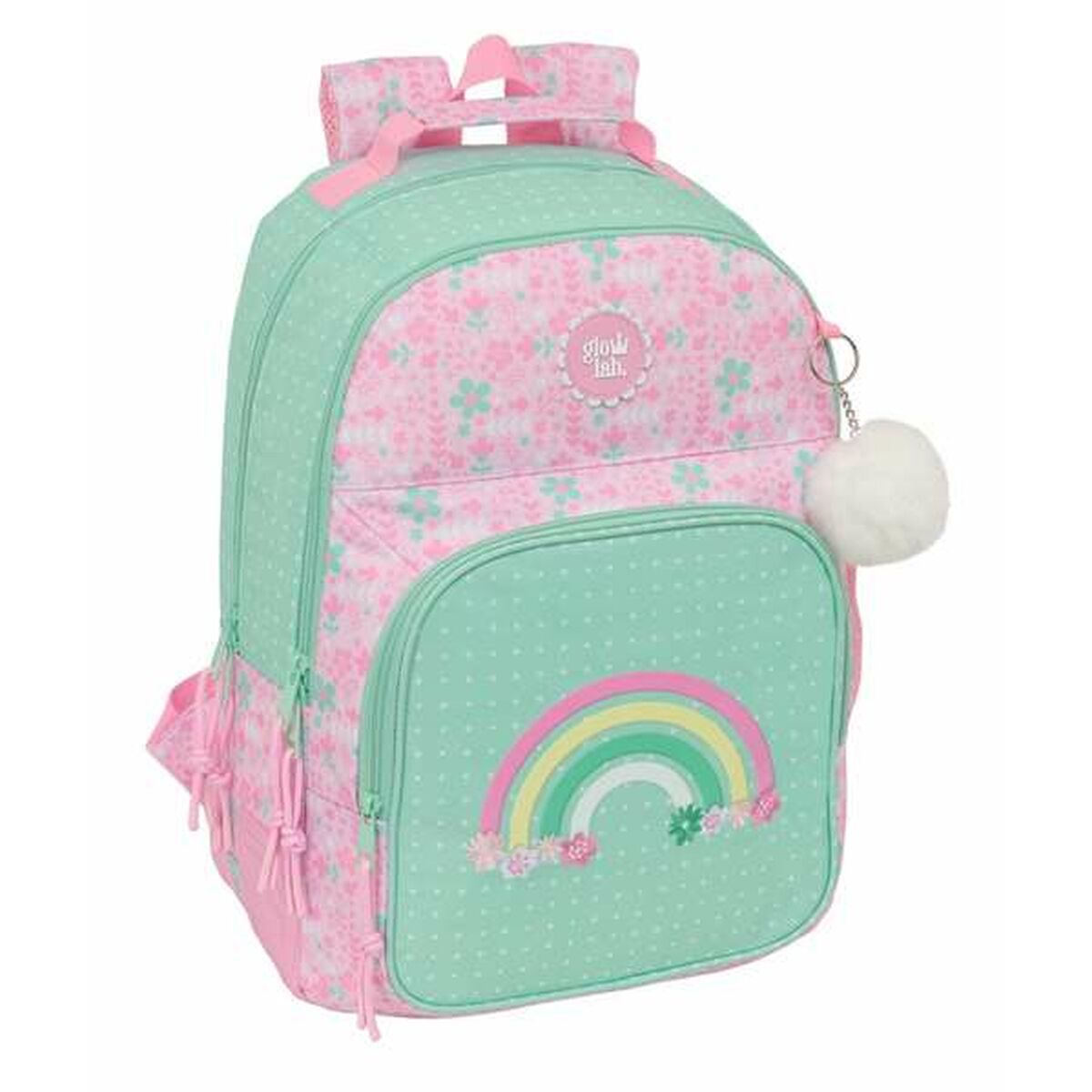 Zaino Scuola Glow Lab Amazing Verde Rosa 32 x 42 x 15 cm