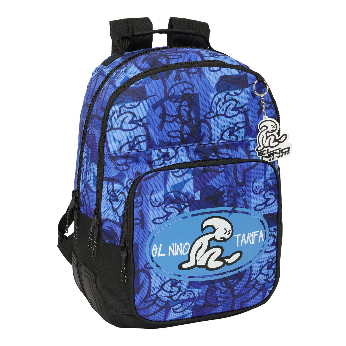 Zaino Scuola El Niño Roller Azzurro Nero 32 x 42 x 15 cm