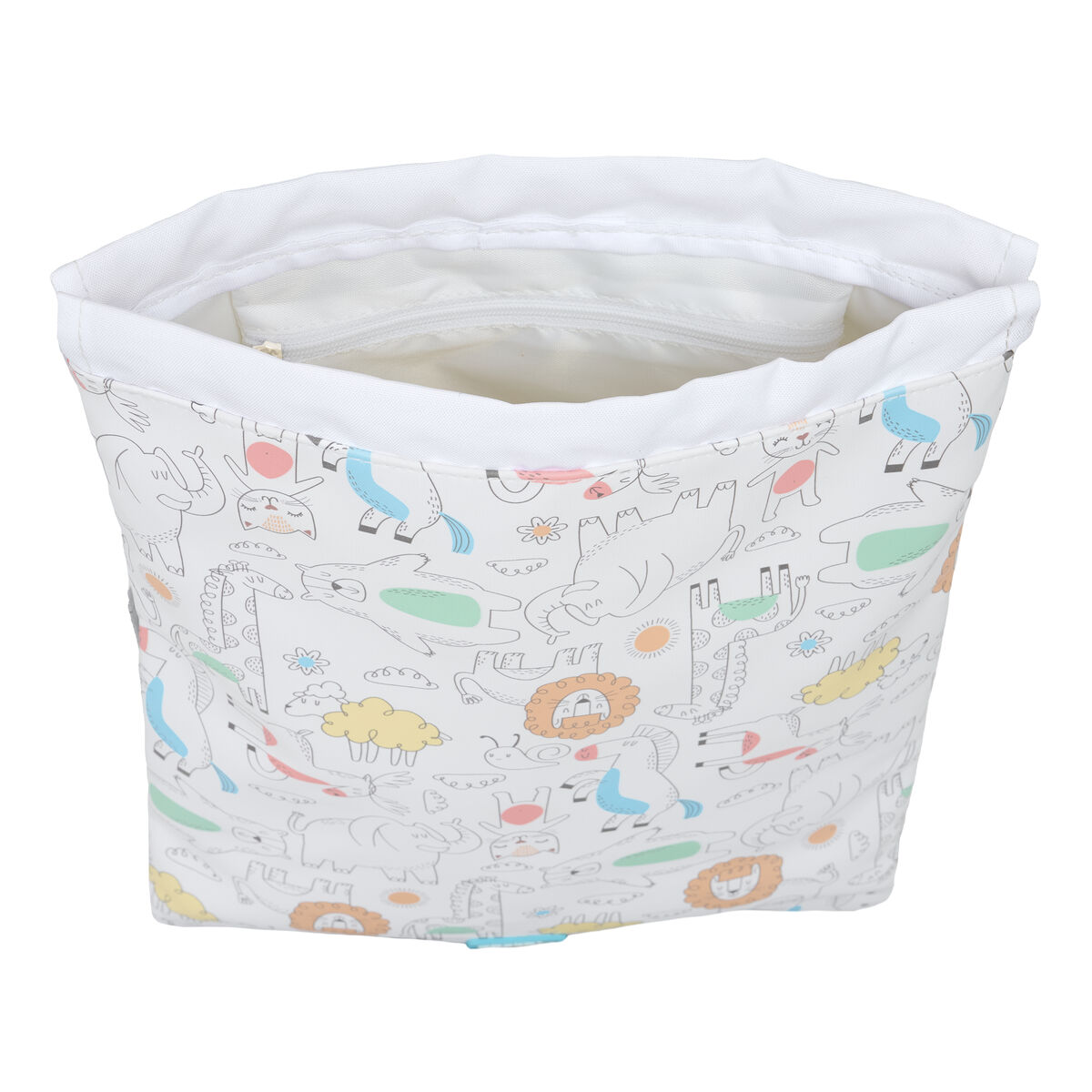 Zainetto con Cordini Safta Zoo Beige 26 x 34 x 1 cm - Image 3