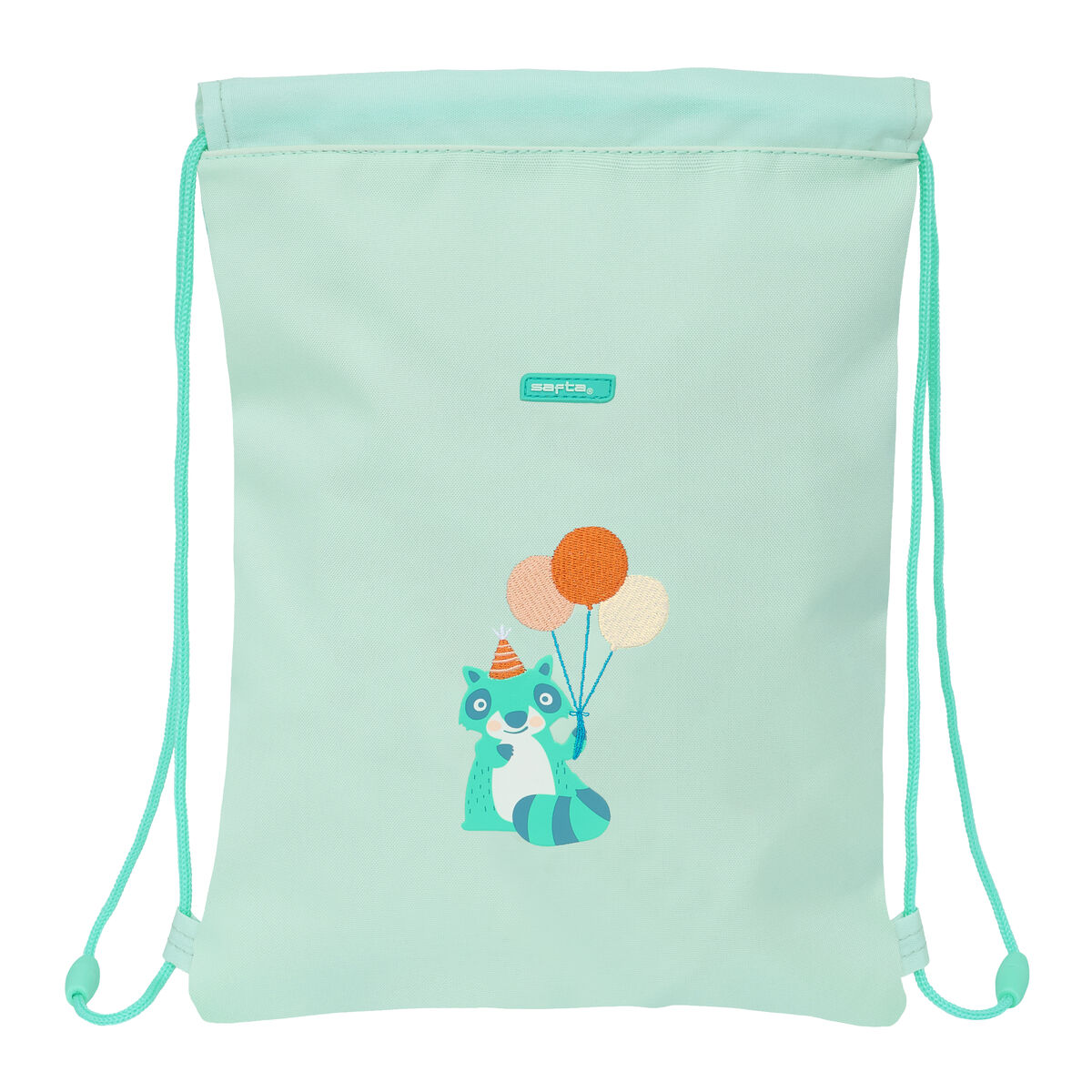 Zainetto con Cordini Safta Fiesta Verde 26 x 34 x 1 cm