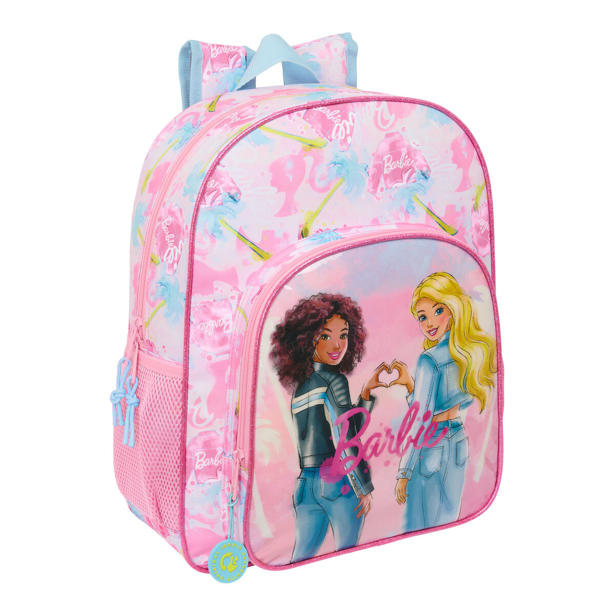 Zaino Scuola Barbie Painterly Rosa Blu cielo 32 x 38 x 12 cm