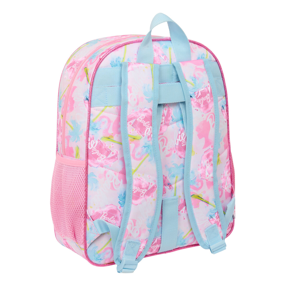 Zaino Scuola Barbie Painterly Rosa Blu cielo 32 x 38 x 12 cm - Image 3