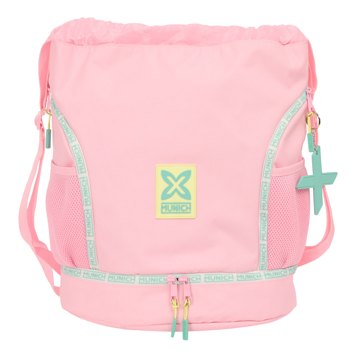 Zainetto con Cordini Munich Candy Rosa 35 x 40 x 1 cm
