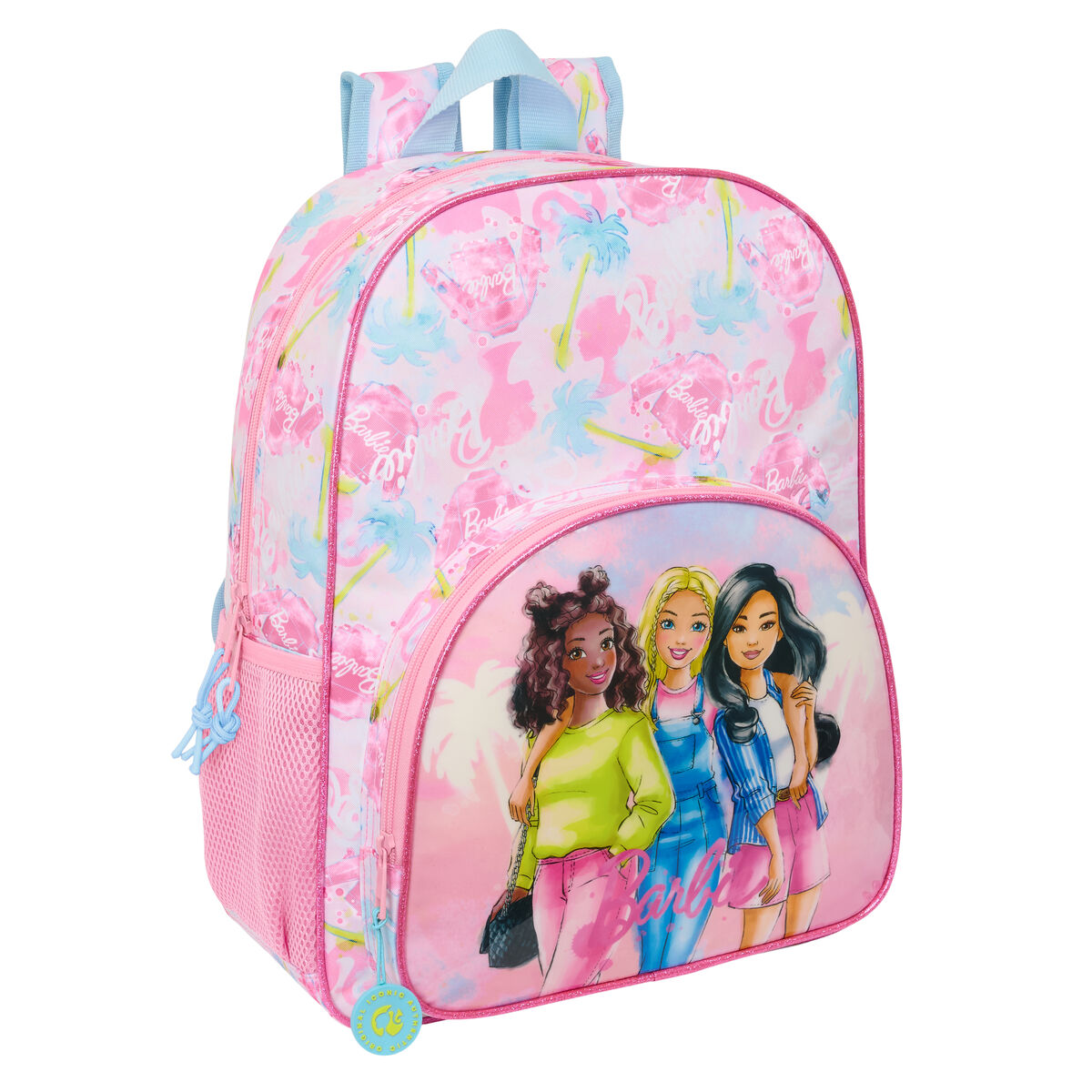 Zaino Scuola Barbie Painterly Rosa Blu cielo 33 x 42 x 14 cm